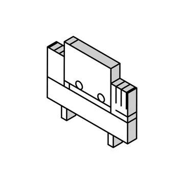 Bulk handling system isometric icon vector illustration Stock Illustration