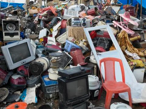 Bulk junk storage Stock Photos