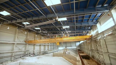 Bulk material warehouse. A bulk material warehouse, from the inside. Stock Footage 333122262
