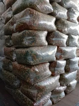 Bulk Packaging of Assorted Dried Herbs and Spices Stock Photos