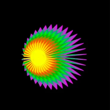 Bulk paper flower Stock Illustration