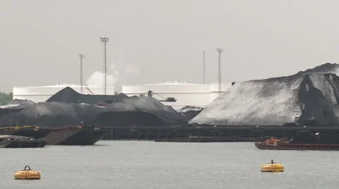 Bulk at port of Rotterdam Video stock 24855843