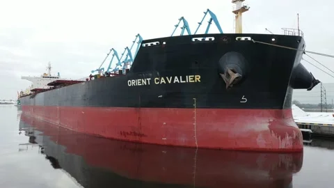 Bulk Ship Orient Cavalier Stock Footage 150263571