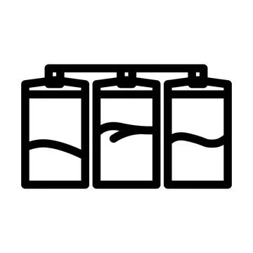 Bulk storage cement production line icon vector illustration Stock Illustration