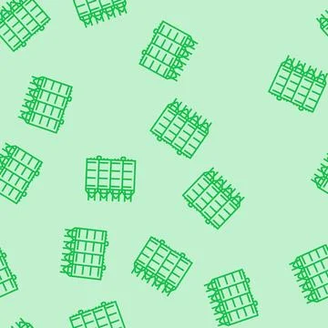 Bulk storage cement production line seamless pattern Illustrazione stock