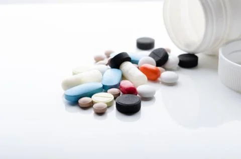 Bulk various tablets Stock Photos
