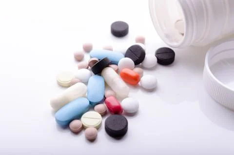 Bulk various tablets Stock Photos