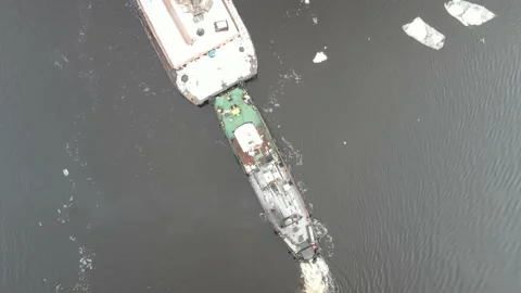 Bulker ship in port Stock Footage 149034047