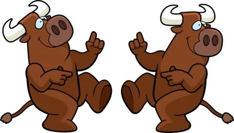 Bull Dancing Stock Illustration