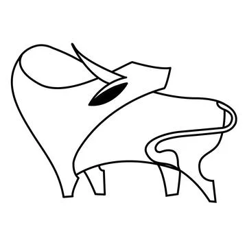 Bull design Illustrazione stock