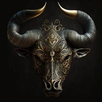 Bull Face Illustrazione stock
