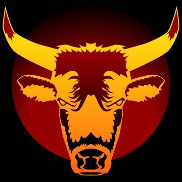 Bull graphic Stock Illustration