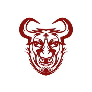 Bull head Illustrazione stock