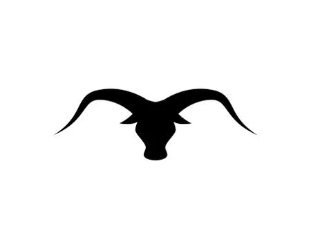 Bull head vector icon Stock Illustration