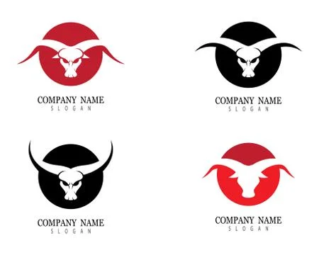 Bull head vector icon Stock Illustration