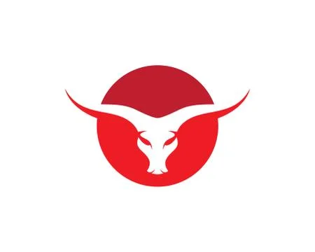 Bull head vector icon Stock Illustration