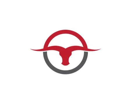 Bull head vector icon Stock Illustration