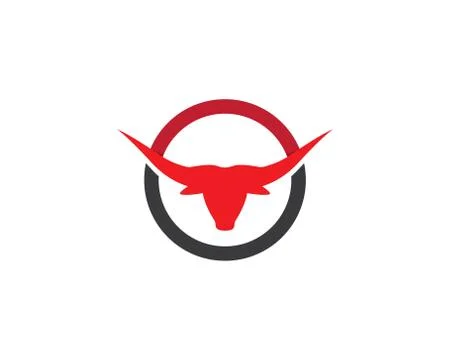 Bull head vector icon Stock Illustration