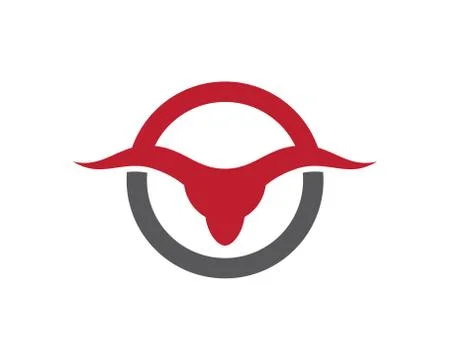 Bull head vector icon illustration Stock Illustration