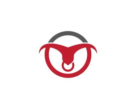 Bull head vector icon illustration Stock Illustration