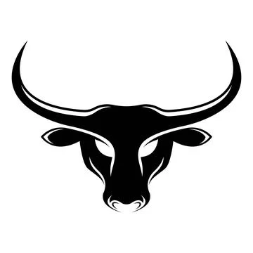 Bull head vector logo design Stock Illustration