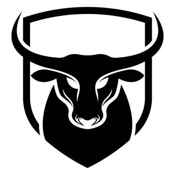 Bull head vector logo design Stock Illustration
