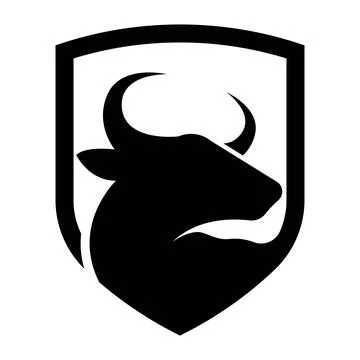 Bull head vector logo design Stock Illustration