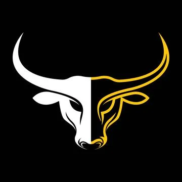 Bull head vector logo design Stock Illustration
