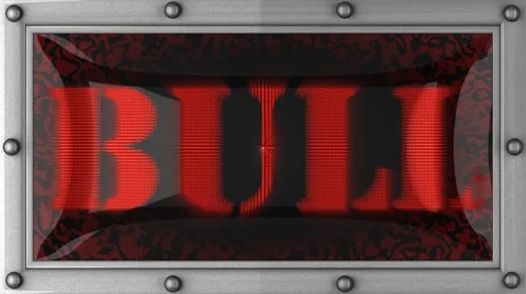 Bull on led Stock Footage 8683932