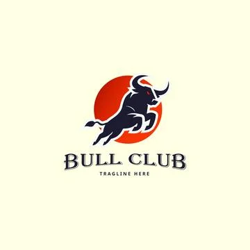 Bull logo design vector template. Buffalo logo vector illustration. Wild an.. Stock Illustration
