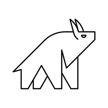 Bull Logo Illustrazione stock