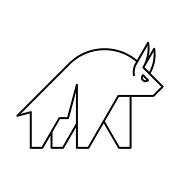 Bull Logo Illustrazione stock