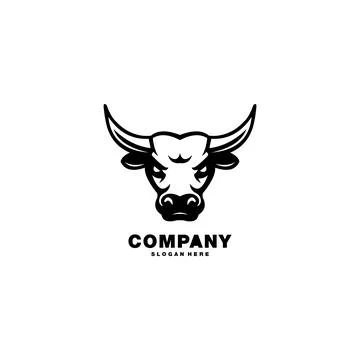 Bull logo vector design template Stock Illustration