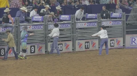 Bull Riding Event at a Rodeo 3 Video stock 48242546
