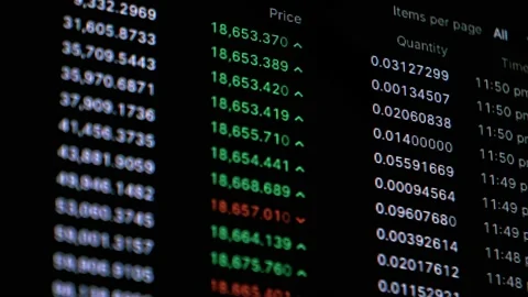 Bull run in bitcoin Stock Footage 143648080
