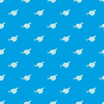 Bull snake pattern vector seamless blue Illustrazione stock