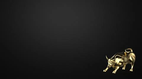 Bull statue isolated 3d model image 스톡 일러스트