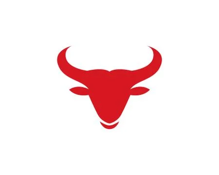 Bull Taurus Logo Template vector icon illustration, Stock Illustration