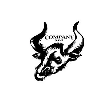 Bull Vector Logo Stock Illustration