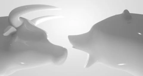 Bull Versus Bear Stock Illustration