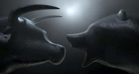 Bull Versus Bear Stock Illustration