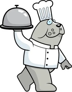 Bulldog Chef Stock Illustration