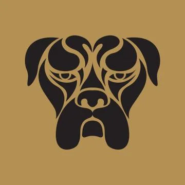 Bulldog logo vector Stock Illustration
