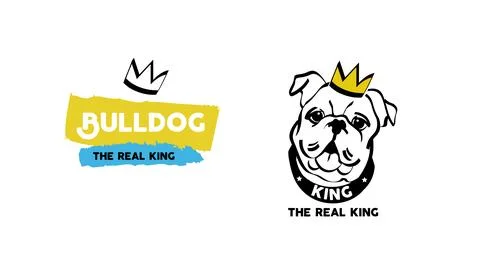 Bulldog logo vector Stock Illustration