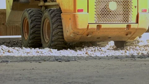 Bulldozer in action on a construction site Stock Footage 139746470