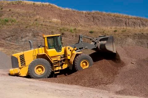 Bulldozer in action Foto stock
