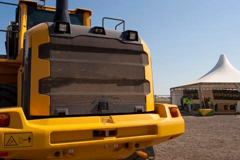 Bulldozer in action Stock Photos