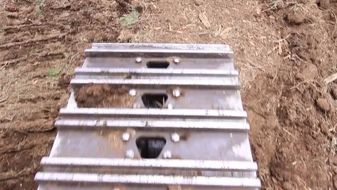 Bulldozer close up Stock Footage 77049627