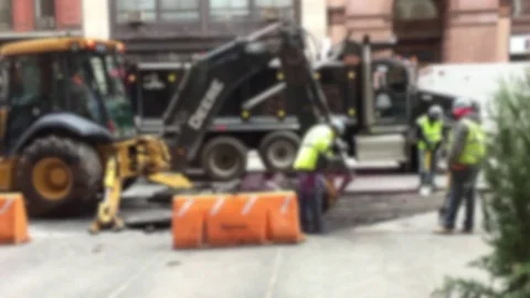 Bulldozer construction site Video stock 98677431