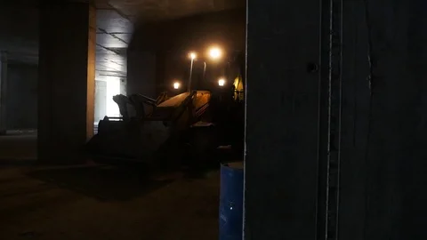 Bulldozer on the construction site Stock Footage 107328252